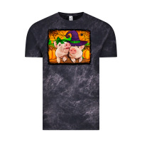 Cloud Black halloween pigs Vintage Tee - Jasminsmagicworld