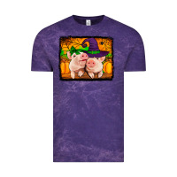 Cloud Purple halloween pigs Vintage Tee - Jasminsmagicworld