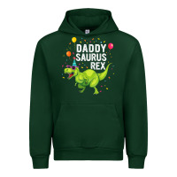 Forest Green Mens Daddysaurus T Rex Dinosaur Daddy Family Matching Gifts Idea Urban Hoodie - maiPhamDesign