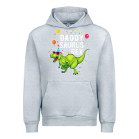 Heather Grey Mens Daddysaurus T Rex Dinosaur Daddy Family Matching Gifts Idea Urban Hoodie - maiPhamDesign