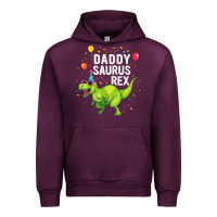 Mauve Wine Mens Daddysaurus T Rex Dinosaur Daddy Family Matching Gifts Idea Urban Hoodie - maiPhamDesign