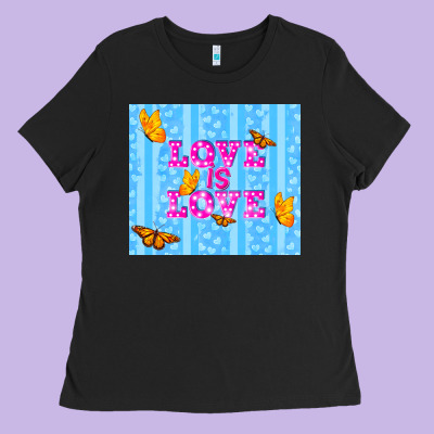 Love Is Love Ladies Tee Designed By Tumblerdesignbyshophia