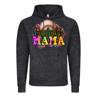 Vintage Black baseball mama Vintage Hoodie - OliviaCreatesArt