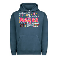 Pigment Midnight Navy ella es mama Urban Hoodie - JahusDesignShop