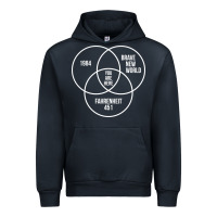 Navy 1984 Brave New World Fahrenheit 451 Conspiracy T-Shirt Urban Hoodie - maiPhamDesign
