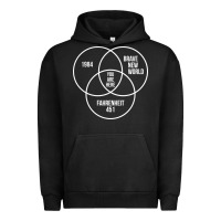 Pigment Black 1984 Brave New World Fahrenheit 451 Conspiracy T-Shirt Urban Hoodie - maiPhamDesign