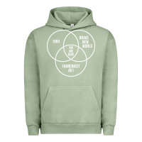 Pigment Oil Green 1984 Brave New World Fahrenheit 451 Conspiracy T-Shirt Urban Hoodie - maiPhamDesign
