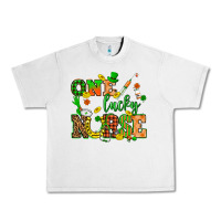 Lunar Rock St. Patricks Day one lucky nurse Urban Heavy Tee - HowdyJamesFarm
