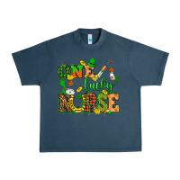 Midnight Navy St. Patricks Day one lucky nurse Urban Heavy Tee - HowdyJamesFarm