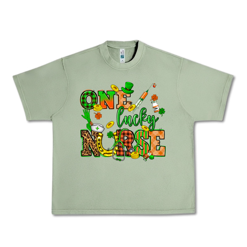 St. Patricks Day One Lucky Nurse Urban Heavy Tee by HowdyJamesFarm | Teevron