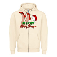 Sandshell merry Christmas heels Zipper Hoodie - BarkalooDesign
