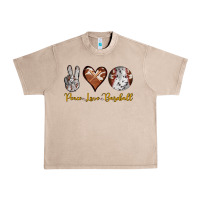 French Oak peace love baseball Urban Heavy Tee - RanaPortraitStore