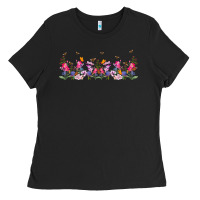 Black wild flowers Ladies Tee - TumblerDesignByShophia