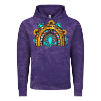 Cloud Purple western gemstones sunflowers rainbow Vintage Hoodie - OliviaCreatesArt