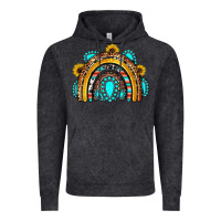 Vintage Black western gemstones sunflowers rainbow Vintage Hoodie - OliviaCreatesArt