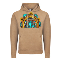 Vintage Coffee western gemstones sunflowers rainbow Vintage Hoodie - OliviaCreatesArt