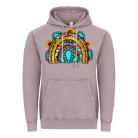 Vintage Zinc western gemstones sunflowers rainbow Vintage Hoodie - OliviaCreatesArt