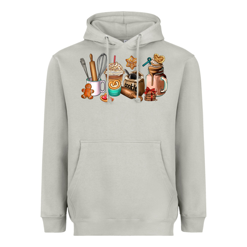 Cookie Coffee Cup Heavyweight Hoodie by AdoDesignShop | Teevron