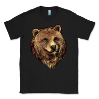 Black Grizzly Bear Head Classic Tee - HowdyJamesFarm