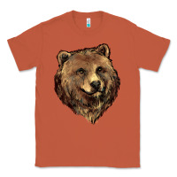 Copper Grizzly Bear Head Classic Tee - HowdyJamesFarm