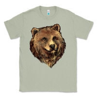 Matcha Grizzly Bear Head Classic Tee - HowdyJamesFarm