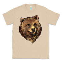 Mushroom Grizzly Bear Head Classic Tee - HowdyJamesFarm