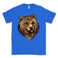 True Royal Grizzly Bear Head Classic Tee - HowdyJamesFarm