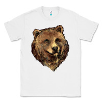 White Grizzly Bear Head Classic Tee - HowdyJamesFarm