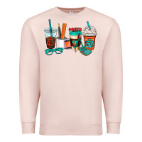 Pale Pink math teacher coffee cups Premium Sweatshirt - AdoDesignShop