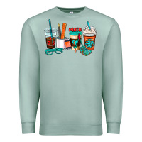 Seafoam math teacher coffee cups Premium Sweatshirt - AdoDesignShop