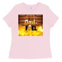 Bubblegum Pink dad fuel father's day Ladies Tee - TumblerDesignByShophia