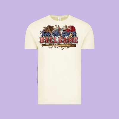 Take Me Out To Ball Game Baseball Vintage Tee Designed By Howdyjamesfarm