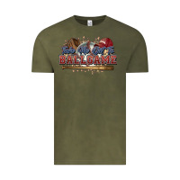 Vintage Olive Take me out to ball game baseball Vintage Tee - HowdyJamesFarm
