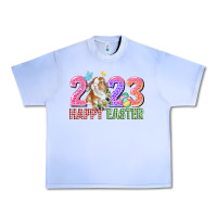 Grape Ice 2023 Happy Easter Urban Heavy Tee - CowGirlArtShop