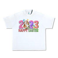 White 2023 Happy Easter Urban Heavy Tee - CowGirlArtShop