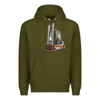 Army Green Forklift Premium Hoodie - LillyAllenDesigns