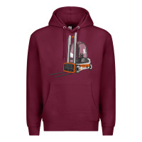 Burgundy Forklift Premium Hoodie - LillyAllenDesigns