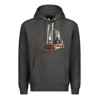 Charcoal Heather Forklift Premium Hoodie - LillyAllenDesigns