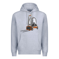 Heather Grey Forklift Premium Hoodie - LillyAllenDesigns