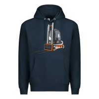 Navy Forklift Premium Hoodie - LillyAllenDesigns