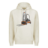 Oatmeal Heather Forklift Premium Hoodie - LillyAllenDesigns