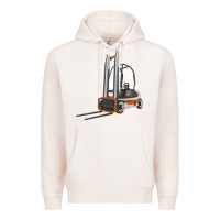 Pale Pink Forklift Premium Hoodie - LillyAllenDesigns
