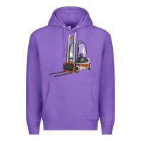 Purple Forklift Premium Hoodie - LillyAllenDesigns