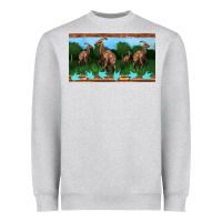 Heather Grey parasaurolophus sippy cup Heavyweight Sweatshirt - Artiststas