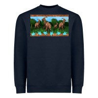 Navy parasaurolophus sippy cup Heavyweight Sweatshirt - Artiststas