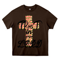 Chocolate Brown Trust In The Lord Heavy Core Tee - Bettercallsaul