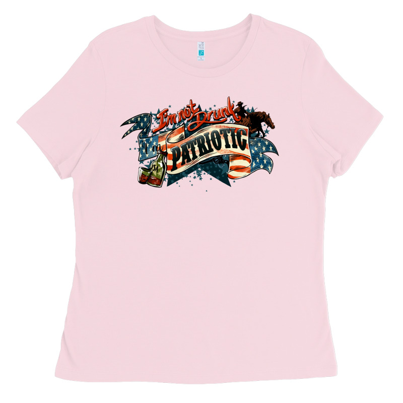 I'm Not Drunk I'm Patriotic Ladies Tee by HowdyJamesFarm | Teevron