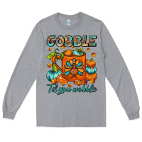 Heather Grey Gobble Til You Wobble Coffee Mug Long Sleeve Tee - FaDigitalArtStudio