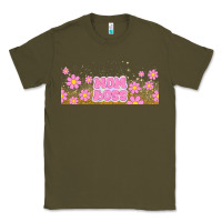 Army Green mom boss daisies Classic Tee - TumblerDesignByShophia