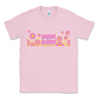 Bubblegum Pink mom boss daisies Classic Tee - TumblerDesignByShophia